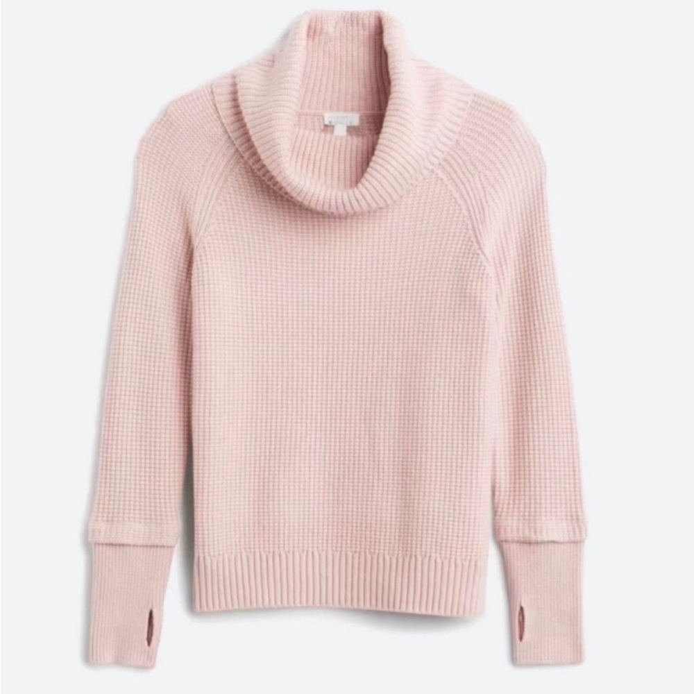 Market & Spruce Cowl Neck Cable Knit Sweater